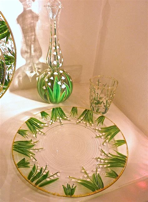 dior lily of the valley glassware